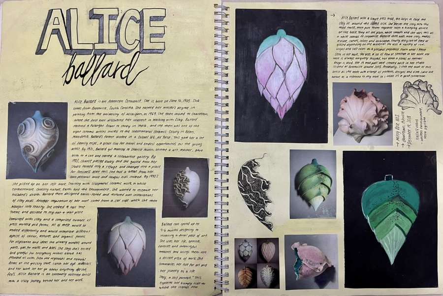 Artist research page: Alice Ballard research