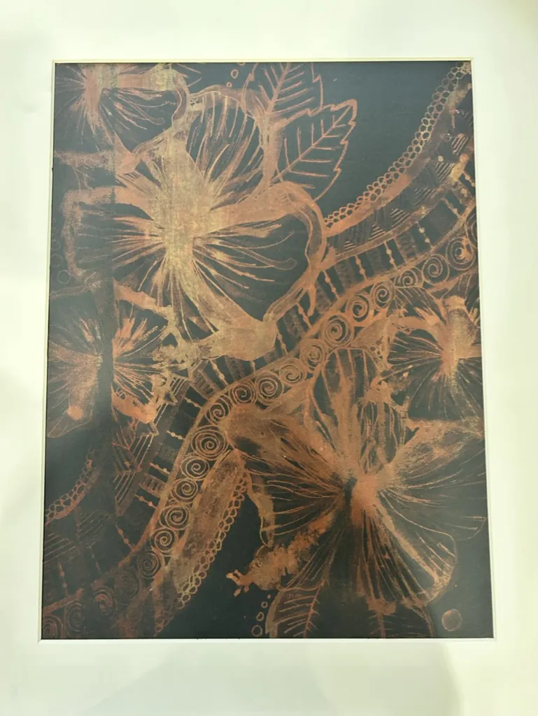 Copper Florals — painting by Ghanjani Jain