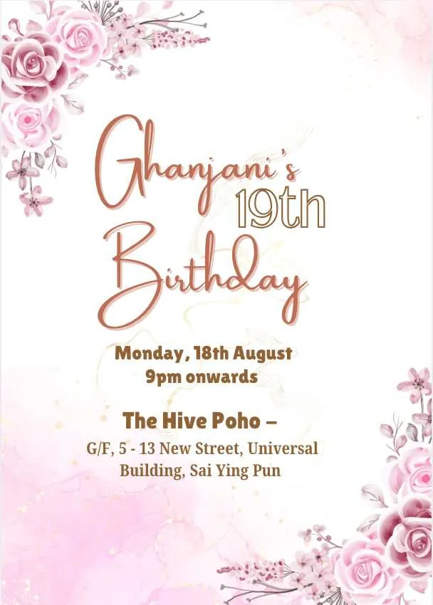 Ghanjani 19th Birthday