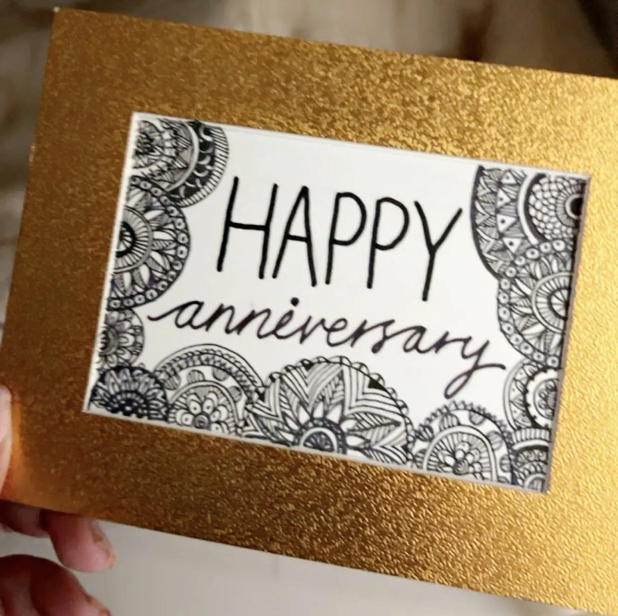 Happy Anniversary Card — hand-illustrated card by Ghanjani Jain