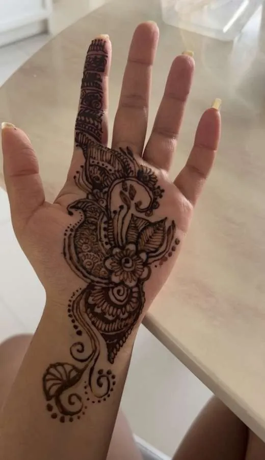 Mehendi henna design 1 by Ghanjani Jain, Hong Kong