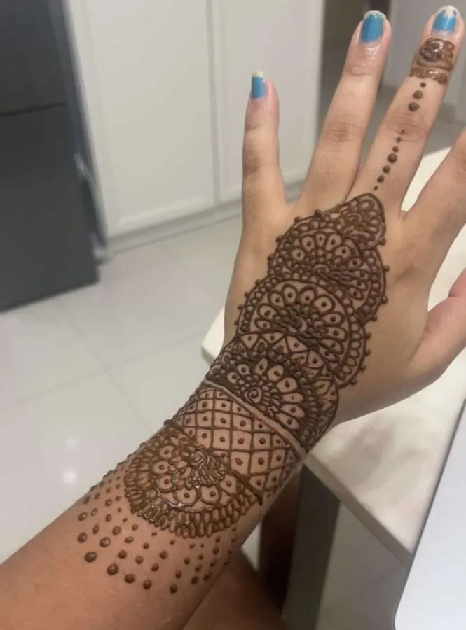 Mehendi henna design 5 by Ghanjani Jain, Hong Kong
