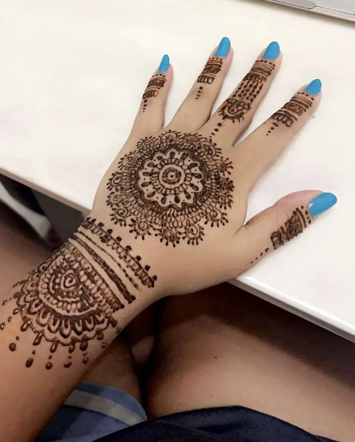 Mehendi henna design 9 by Ghanjani Jain, Hong Kong