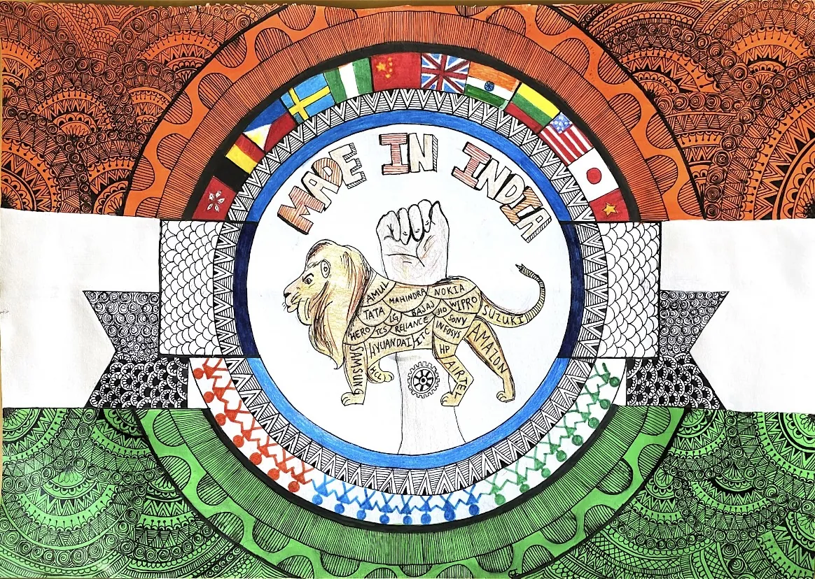Made in India Mandala — award-winning artwork by Ghanjani Jain