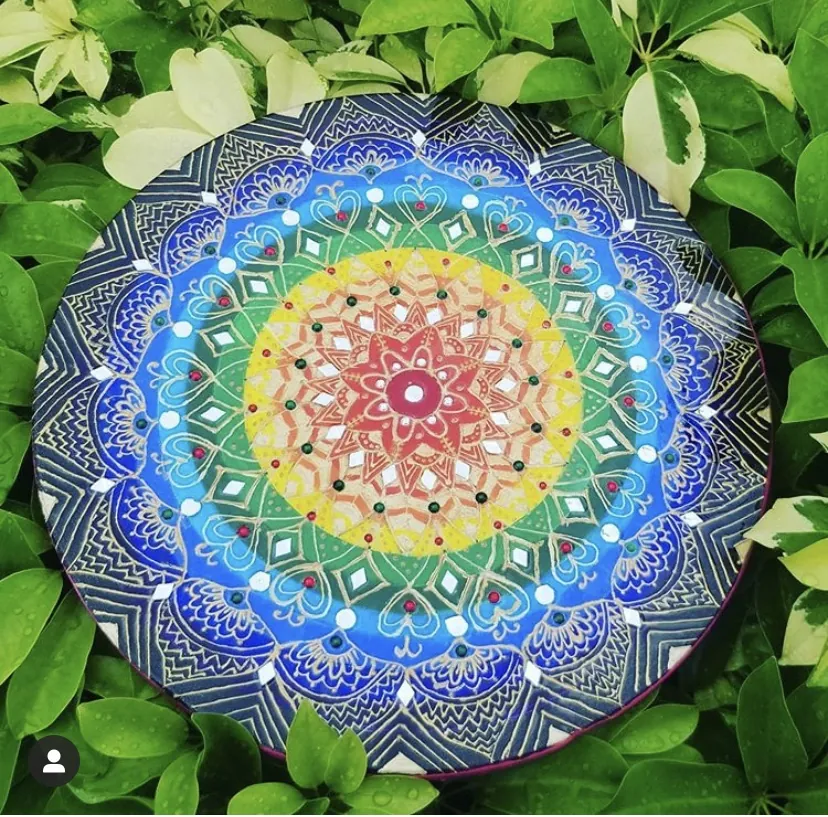 Mandala on Canvas by Ghanjani Jain