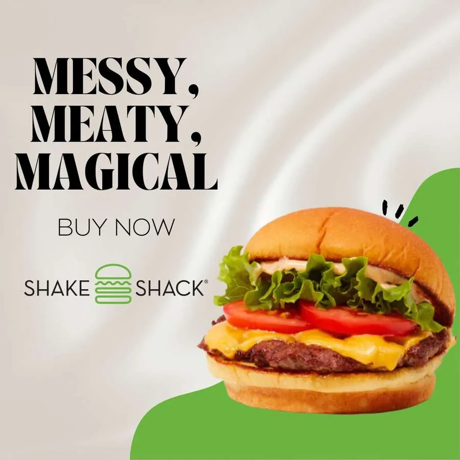 Shake Shack social media concept: Messy Meaty Magical
