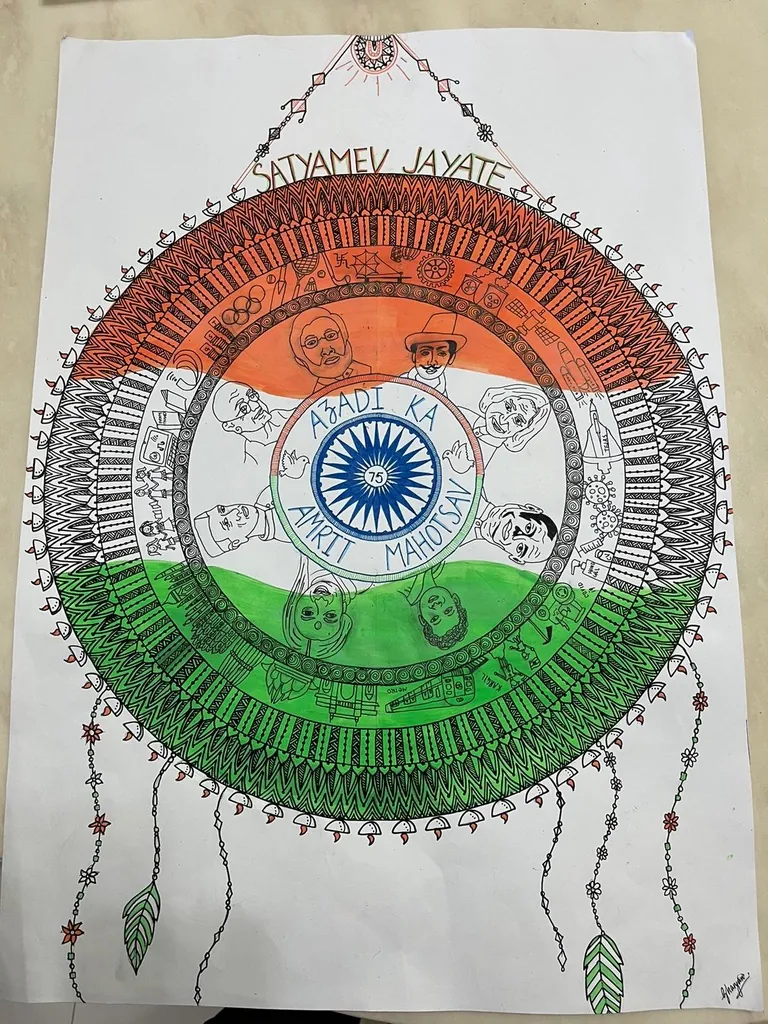 Satyamev Jayate Mandala — award-winning artwork by Ghanjani Jain