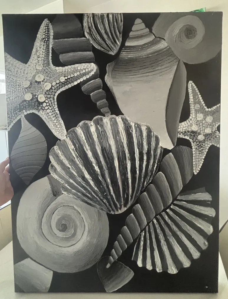 Seashells & Starfish — painting by Ghanjani Jain