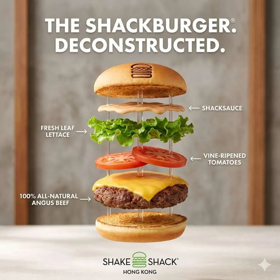 Shake Shack social media concept: Shackburger Deconstructed